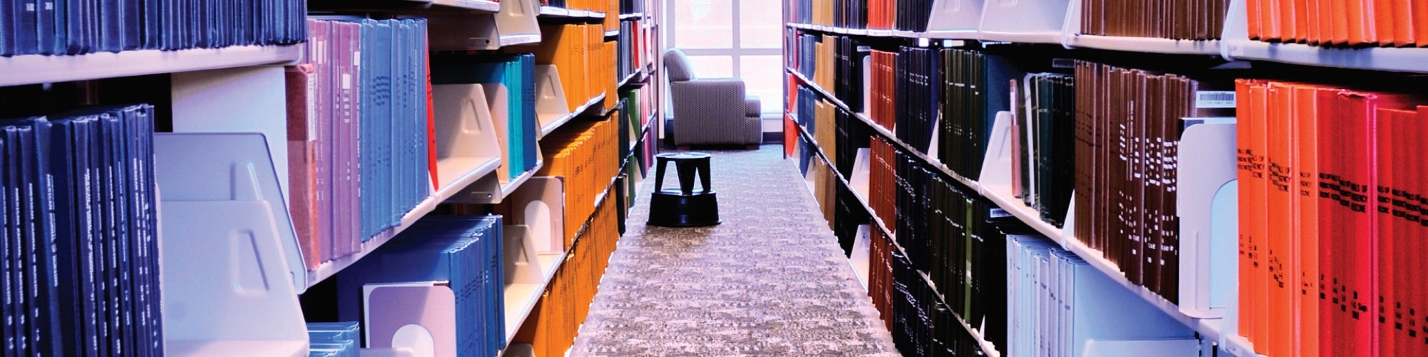 Photo of Laupus Library Book Stacks